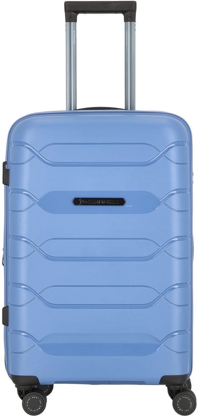 Polestream Strz by Asteroid 4 wielen Trolley M 64 cm met uitbreidingsplooi - Harde bagage - TSA slot - ice blue