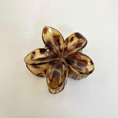 1pc Mode Nouveau Pince Crabe Léopard Volume Cheveux Fleurs Arrière de la Tête Pince à Cheveux Barrettes Coiffure Saint-Valentin one-size