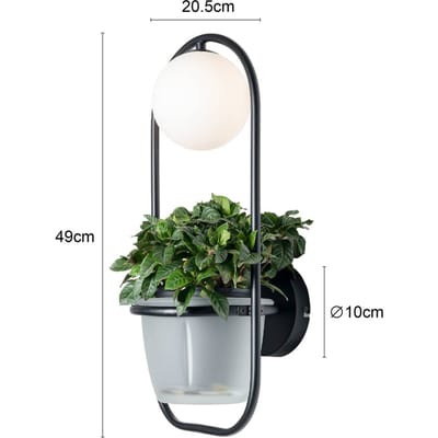 Lindby Orna wandlamp 1-lamp bloemhanger