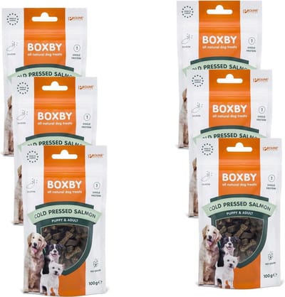 Proline Boxby Grain Free 100 g - Hondensnacks - 6 x Zalm Hypo-Allergeen
