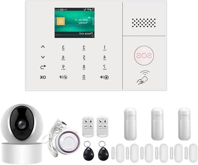 Draadloos Alarmsysteem - Inbraakalarm GSM - Huis Beveiligen - APP Afstandsbediening - 160 x 98 x 19 mm - Set 9