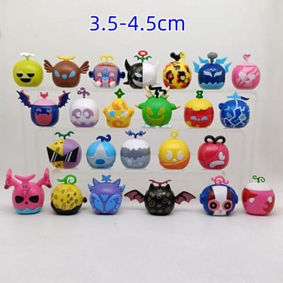 12/24 Stuks Blox Fruits Model Actie Model Speelgoed Collectie Cartoon Vierkant Duivel Collectie Figuur Speeltjes voor Kerst Kind Verjaardagscadeau