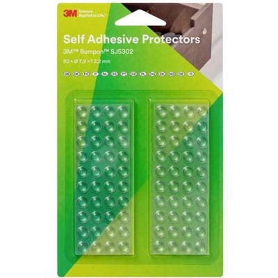 3M SJ 5302 MPCB Apparaatvoet Zelfklevend, Rond Transparant (Ø x h) 7.9 mm x 2.2 mm 80 stuk(s)