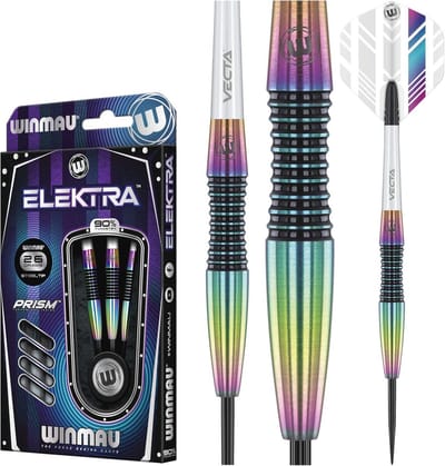 90% Tungsten Darts met Prismavluchten en Vecta Schachten - 22g-26g Gewichten