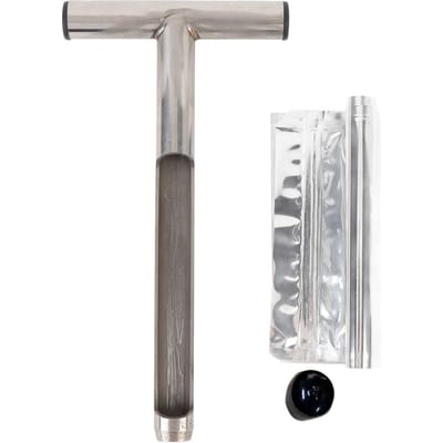 Bodemmonsterboor met T-handvat Roestvrijstalen Bodemsonde Stang Bodemtestset met 2 Monsterzakken