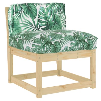 vidaXL Kussen Oxford Stof Bladpatroon 70 x 40 x 12 cm