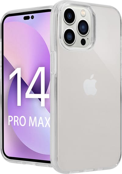 ShieldCase telefoonhoesje geschikt voor Apple iPhone 14 Pro Max TPU case - transparant - Siliconen hoesje - Shockproof case hoesje - Backcover case