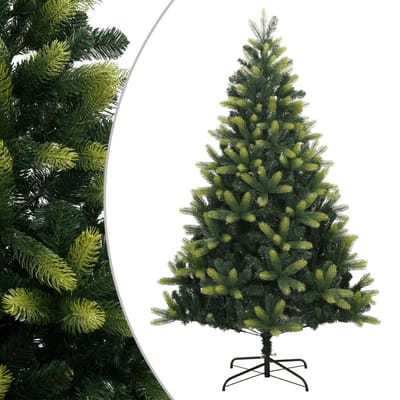 vidaXL - Kunstkerstboom - met - scharnieren - en - standaard - 150 - cm