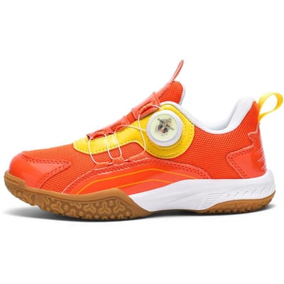 Kinder Sport Buiten Training Gym Sneakers Lichtgewicht Rood Blauw Jongens Meisjes Badminton Tennis Tafel Tennis Schoenen 39 oranje