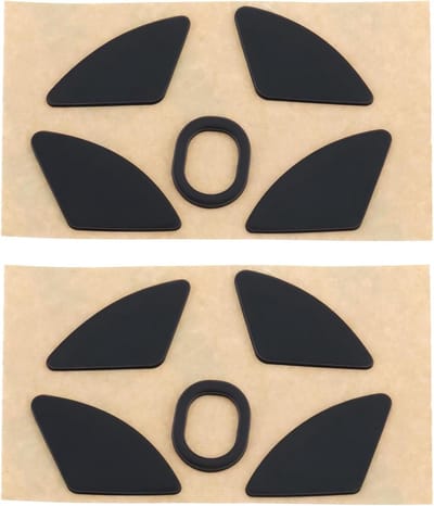 Muisvoetjes - Glijders Vervanging - Soepel Gamen - Lage Wrijvingscoëfficiënt - 0.6 mm - Zwart