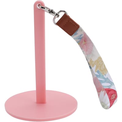 Pols Garenhouder Plastic Lichtgewicht Draagbaar Pols Hangend Garenbal Spinner voor Thuis Buiten roze