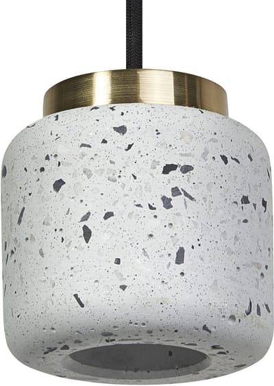 OSRAM Decor Terrazzo decoratieve hanglamp met terrazzo bol , 100 mm, met GU10 fitting, wit