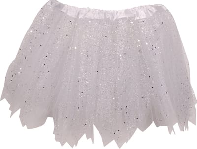 Tutu voor kinderen wit met glitters
