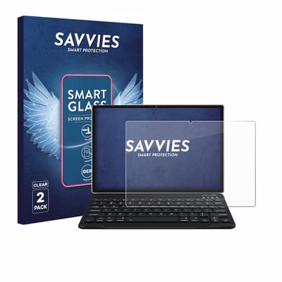 2 Stuks Savvies Screenprotector - geschikt voor DEERTiME E9 10.1" - beschermfolie glas transparant