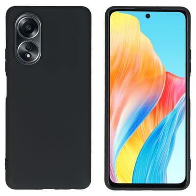imoshion Hoesje - Geschikt voor Oppo A58 - Color Backcover - Zwart