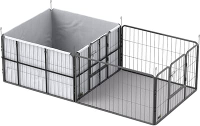 Pawhut Werpkist-Staal, Polyester-203L x 102B x 60H cm-Zwart