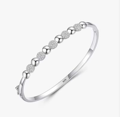 N3 Collecties Echte 925 sterling zilveren, sprankelende zirkonia, eenvoudige ronde armbanden voor vrouwen