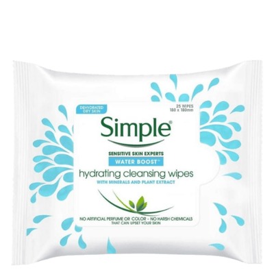 Simple Water Boost Hydraterende Reinigingsdoekjes - 25 Stuks