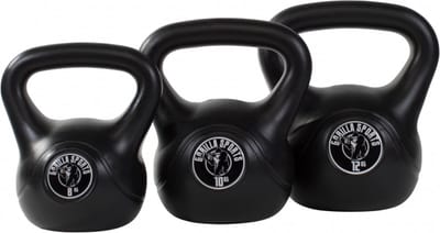 Gorilla Sports Kettlebells - Kunststof - 8 kg, 10 kg & 12 kg - Set van 3
