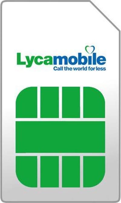 Lycamobile Sim-pack  € 15 Nieuw