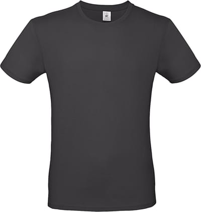 Classic E150 T-shirt B&C Collectie Worn Black Maat L