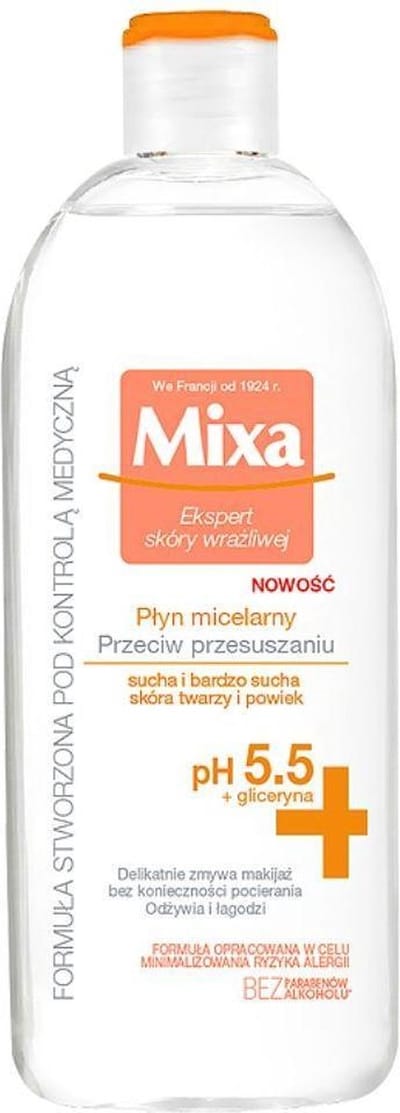 Mixa - Płyn micelarny przeciw przesuszaniu do skóry suchej i bardzo suchej 400ml