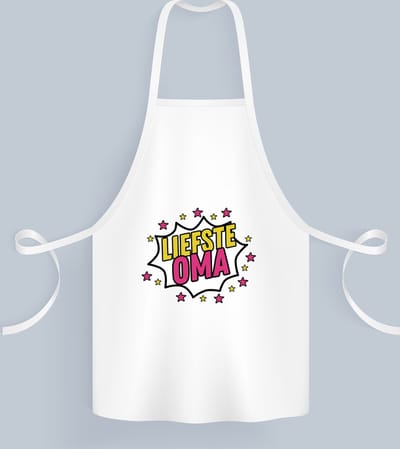 Akyol - liefste oma Keukenschort - Oma - een oma die heel lief is - cadeautje voor oma - liefste ooit - verjaardagscadeau - kado - gift - geschenk - verrassing - 82 bij 71 cm