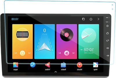 Hoogwaardige Screen Protector voor Navigatiescherm in Auto, Anti-glare en Anti-fingerprint, Inclusief Reinigingskit (9 inch)