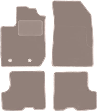 Beige veloursmatten voor: Dacia Duster II 2WD SUV (2018-)