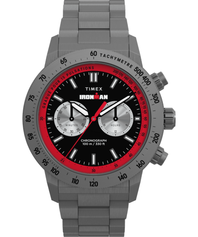 Timex Ironman Premium Adrenaline TW2Y02000 Horloge - Staal - Grijs - Ø 44 mm