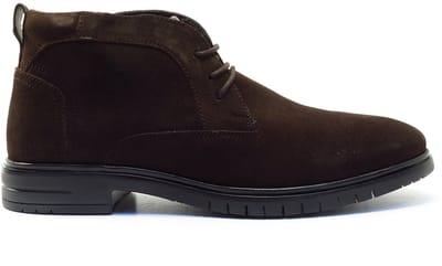 Cafe Moda Dark brown suede boet 3NO0150201 3500 Bruin