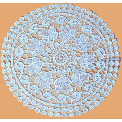 Uitgeholde kanten borduurbloem, hittebestendig, antislip, eettafeldecoratieaccessoires