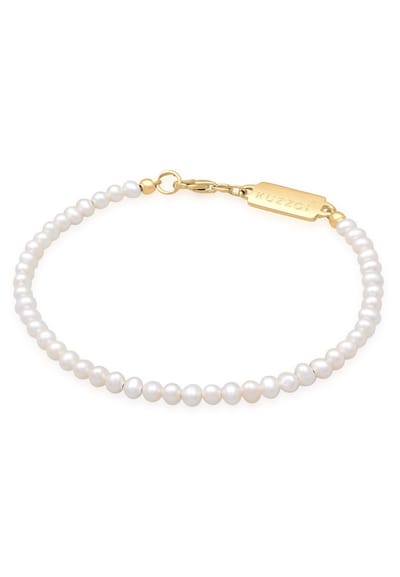 KUZZOI - Armband - Heren Vintage Trend met zoetwater gekweekte parels in 925 sterling zilver - Heren