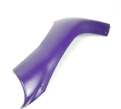 Sabot bas de caisse gauche pour scooter Peugeot 50 Buxy 730640VK Violet Neuf