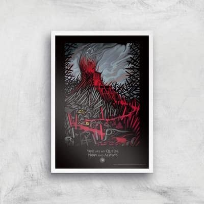Game of Thrones My Queen Giclee Art Print - A4 - White Frame