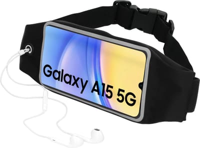 Mobiparts Comfort Fit Sport Belt geschikt voor Samsung Galaxy A15 - Zwart