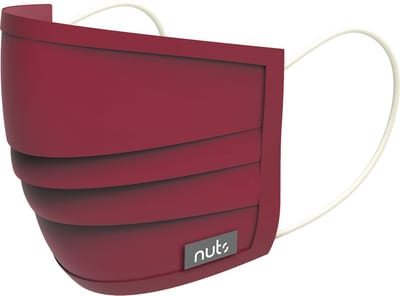 Viroblock Gezichtsmasker / Mondkapje - Rood - Nuts