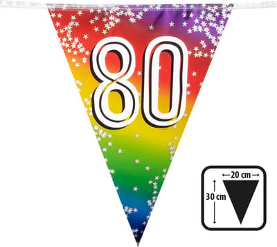 Boland - Folievlaggenlijn Rainbow '80' - Regenboog - Regenboog
