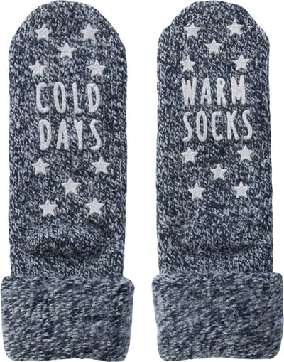 Wollen bedsokken met antislip – Blue – 35-38