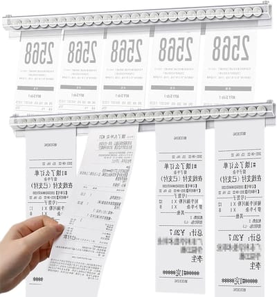 2 Stuks Transparante Plastic Bonhouders voor Gastronomie - 30cm Klem voor Bestellingen, Ticket- en Nota-Organisatie in Keuken en Bar