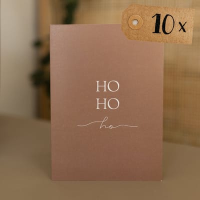 10x hippe kerstkaarten (A6 formaat) - kerst kaarten om te versturen - kaartenset - kaartjes blanco - kaartjes met tekst - luxe kerstkaarten - feestdagenkaarten - kerstkaart - wenskaarten