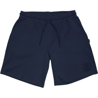 Aquascutum Herenfleece-shorts met geborduurd logo (Marine)