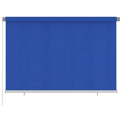 vidaXL Rolgordijn voor buiten 225(B)x140(H) cm HDPE blauw