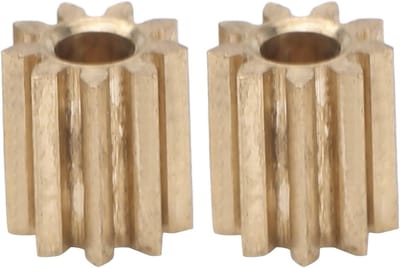 2 Stuks Messing Pinion Onderdelen Set voor Duplo Intelli Lok Module met 9 Tanden en 0.4 Modulatie