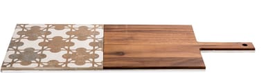 KnIndustrie In-Taglio 1 – Luxe Snijplank & Serveerplank – 20x52 cm – Bruin Hout – Design Centertafel Accessoire Kwaliteit Gemaakt in Italië
