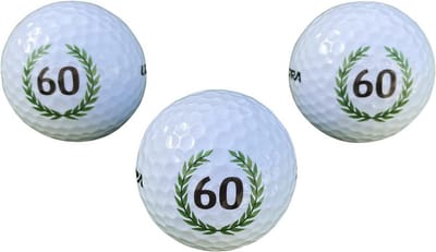Golfballen Set - Verjaardag Golfballen - Cadeau Geven - Happy Birthday Opdruk - 3 stuks - Wit