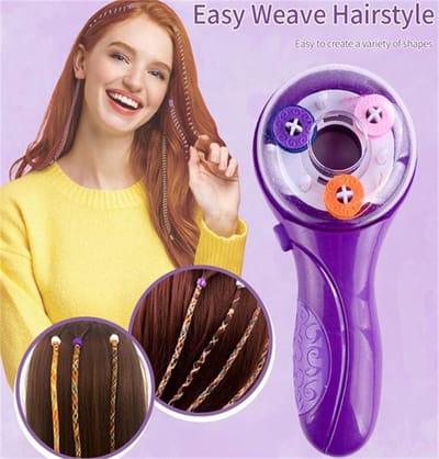Automatische Haarvlechtmachine Meisjes Cadeau-Elektrische Haarvlechtset voor kinderen DIY Automatische Haardecoratie Vlechtgereedschap Draagbaar Creatief Modekapsalon Haarvlecht Speelgoed Cadeau voor Meisje vanaf speelgoed cadeau Speelgoedcadeaus