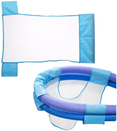 BRENZOOS- Zwemstoel Opvouwbaar - Drijvende Waterstoel - Lichtgewicht Noodle Chair - Duurzaam Netmateriaal - Perfect voor Zwembaden - Eenvoudig Mee te Nemen - Drijvende Stoel