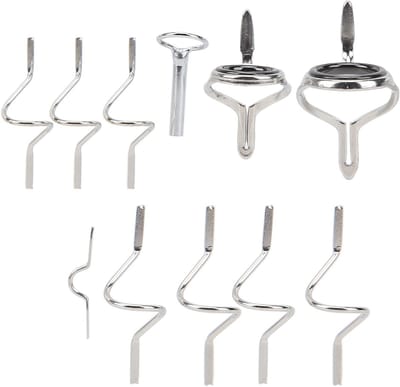 Set van Vliegvisgidsen - RVS Vliegvissen Accessoires met Sterke Dubbele Gesp en Diverse Maten voor Onderhoud en Reparatie