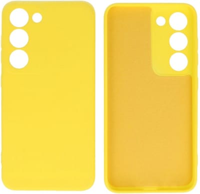 Fashion Backcover Telefoonhoesje - Color Hoesje - Geschikt voor de Samsung Galaxy S23 - Geel